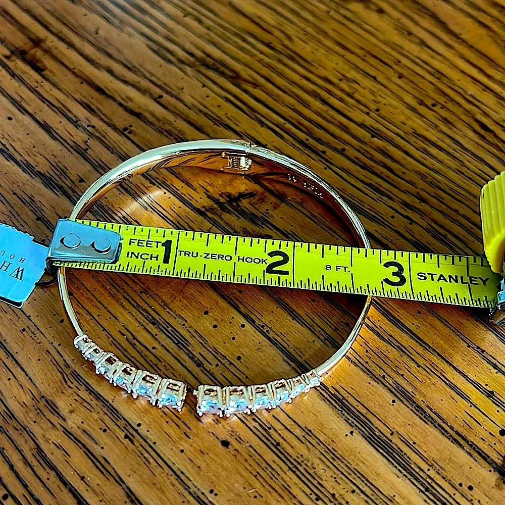 🔥NWT WHBM 2 beautiful diamond Likebracelets.1Gold&1SilverTone.Elegant&Versatile
